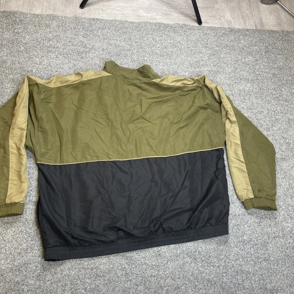 Vintage‎ David Taylor Men's Lightweight Bomber Jacket Size: XLT Black And Green